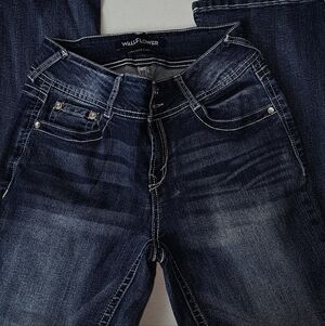 Wallflower Women's Indigo Stretch Bootcut Jeans #P-B172